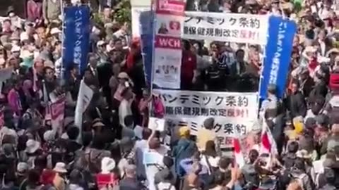 “日本訊息_萬人大遊行”日本上萬民眾結集大遊行，反對世衛組織（W.H.O）大流行條約 3