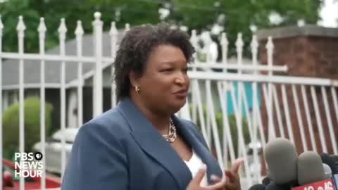 It seems like Stacey Abrams is mad that turnout is high