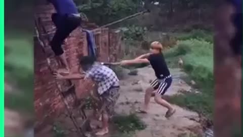 Prank gone wrong pulling leg is not right