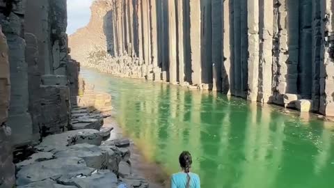 exploring Studlagil Canyon in Iceland 😍😍