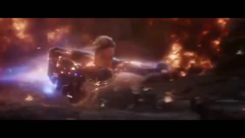 Wanda and Captain Marvel vs Thanos Avenger's Movie Clips