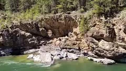 Kootenai Swinging Bridge. Libby MT