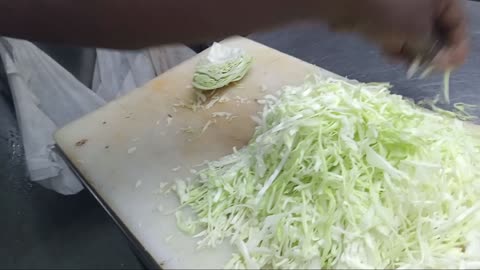 How to cut cabbage| speed cutting|| best cutting style||