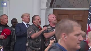 Trump Asks Bikers About The Press