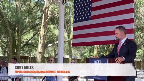 CORY MILLS AT GOVERNOR DESANTIS FREEDOM TOUR