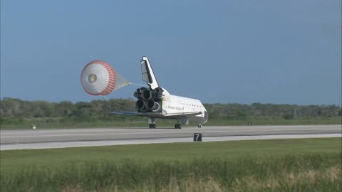 rocket, landing on Cape Canaveral.