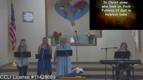 Moose Creek Baptist Church Sing “In Christ Alone” During Service 7-24-2022