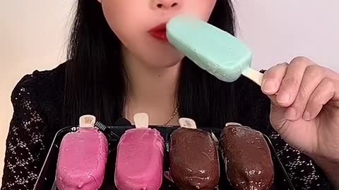 asmr ice cream eating video #03