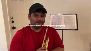 C natural minor practice (single t)