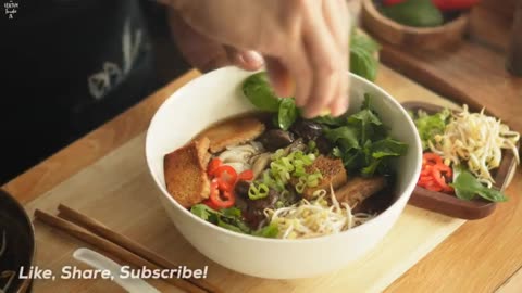 Veggie Pho Recipe | Vietnamese Noodle Soup Recipe