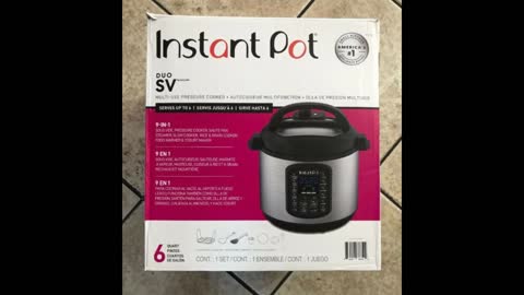 Instant Pot Duo SV 6qt Multi-Use Pressure Cooker Instant Pot Duo SV 6qt Multi 112-0095-01 2226685