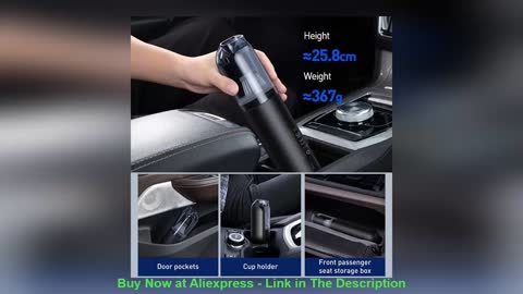 ☄️ Baseus A1 Car Vacuum Cleaner 4000Pa Wireless Vacuum For Car Home Cleaning Portable Handheld