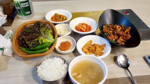 Korean Reguler Pork meal set!