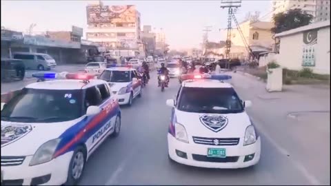 Under the supervision of SSP Operations Kashif Aftab Abbasi flag march was organized held atPeshawar