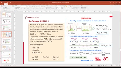 SEMESTRAL VALLEJO 2021 | Semana 10 | Química