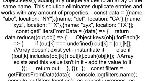 From an array of objects extract properties into multiple arrays one per property