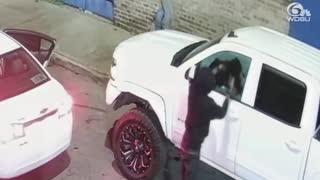 WATCH: Brilliant Truck Owner Makes Would-Be Thief Run for His Life