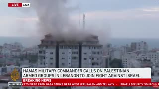 Israeli fighter jets “strike” Palestine Tower - Look right to YALL?