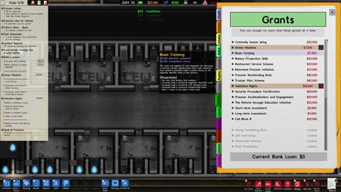 Playing Prison Architect and do some Building of the Insane Area and some other areas