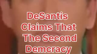 Ron DeSantis Claims That The Second Democracy Is Entirely Populated By Anti-Semites!