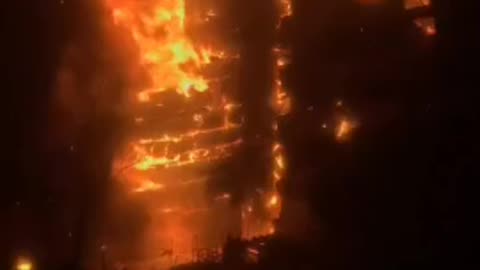 Another video of the Gandhi Hospital fire - Tehran