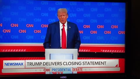 Trump's closing arguments from tonight's debate