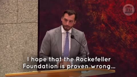 La Plandemia organizada por la Fundación Rockefeller, expuesta en el Parlamento holandés