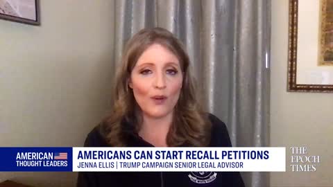 Team Trump Jenna Ellis on Voter Fraud talks to gay voice newsperson