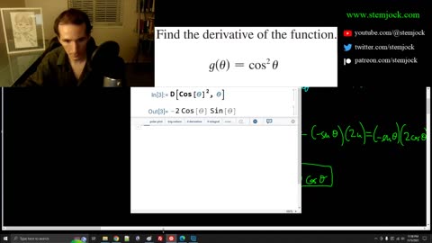 Calculus 1 - The Chain Rule - Practice Problem 2