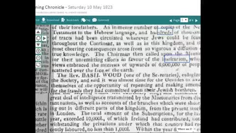 6 MILLION JEWS 1823 to1936 in NEWSPAPERS