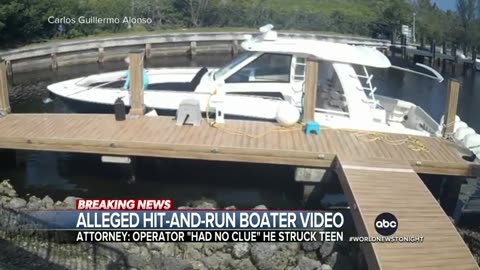 Video shows boater in alleged hit-and-run ABC News