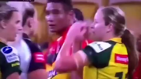 TRANSGENDER PLAYER SLAMS DOWN OPPONENT IN WOMEN’S RUGBY MATCH