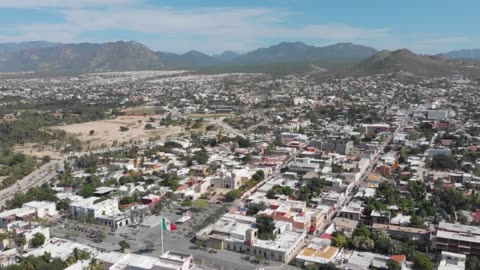 Mexico - San Jose Del Cabo Historical Downtown - Drone Footage 4K