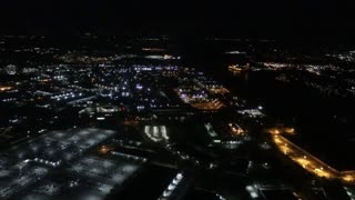Night Time Landing at St. Louis Lambert International Airport