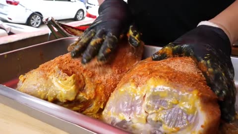 London Street Food! Kebabs marinated in fresh fruit