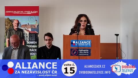 Aliance za nezávislou ČR - proti přijetí eura \ Vladimíra Vítová