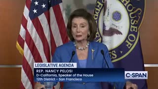 Pelosi: "The Build Back Better is 3 baskets: It's climate...health, jobs, security and moral responsibility."