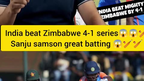 Team india beat Zimbabwe 4-1 series 😱😱🏏🏏 #cricket #cricketvideos #T20WorldCup2024 #T20WC2024