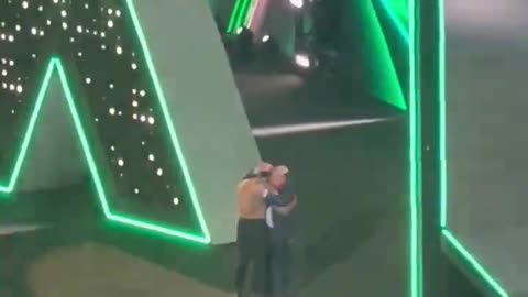 ROMAN REIGNS AND PAUL HEYMEN HUG AFTER LOSING TO CODY RHOADES