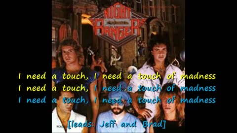 Night Ranger - Touch of Madness {and little black boxes of karaoke}