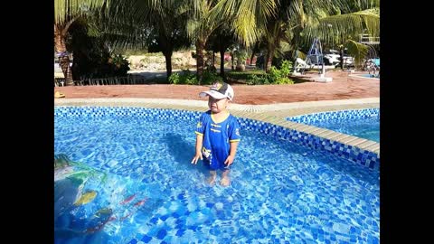 chuyến du lịch lagi ở Bảo Anh resort sunset beach của gia đình tôi