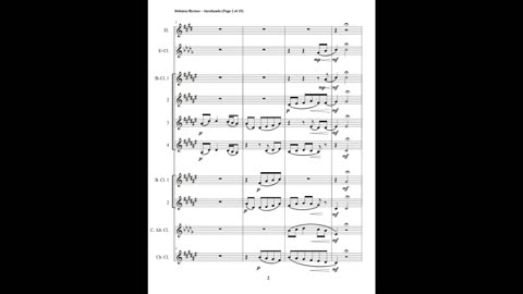Claude Debussy – Sarabande (Clarinet Nonet + Flute)