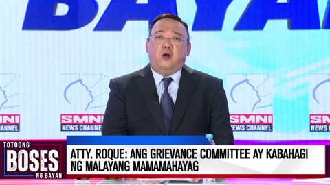 Atty. Roque: Ang grievance committee ay kabahagi ng malayang mamamahayag