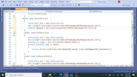 C# Update Data in XML File | Part 5