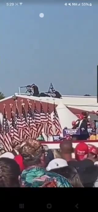 NextImg:Moment sniper shot the shooter at Trump rally