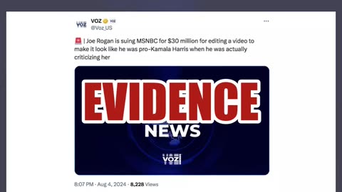 Fact Check: NO Evidence Joe Rogan Is Suing MSNBC For $30 Million For A Deceptive Video Edit