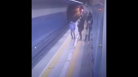 Dizzy Man Falls On Tube Tracks As Train Pulls In