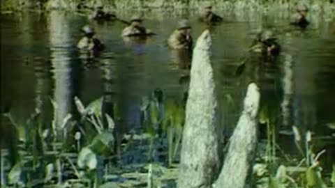 Wakulla Springs, United States Army World War II Troop Maneuvers (1940 Original Colored Film)