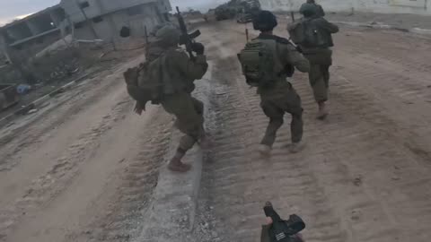 IDF infantry and special forces, supported by armored vehicles