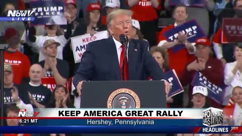 Trump Holds MAGA Rally In Pennyslvania amid Impeachment Witch Hunt